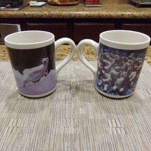 Coca Cola Polar Bear Vintage Mugs